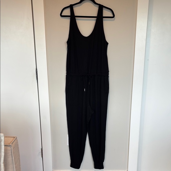 Athleta Pants - Athleta Black Sleeveless Jumpsuit with Tapered Ankle LP
